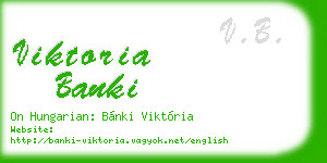 viktoria banki business card