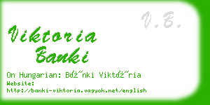 viktoria banki business card